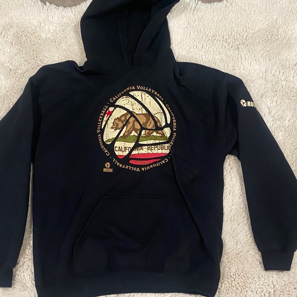 Black Cotton Blend Hoodie